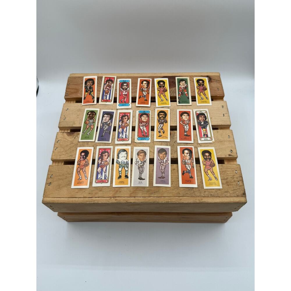 Vintage 1973 Nabisco Sugar Daddy "Pro Faces" Stick-Ems Premium Lot of 21 - HOFs